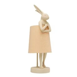 Cream Modest Rabbit 50cm Table Lamp With Peach Shade -Housing Units Furniture Store dfefc285ee52f6ebe5556dfa1f9f503e