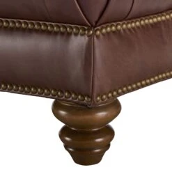 Wentworth Kodak Clove Brown Leather Rectangular Footstool -Housing Units Furniture Store e0029187d42f6d1d03f4c2651906f9aa