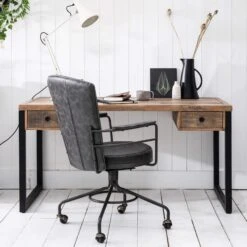 Malmo Reclaimed Timber Rectangular Desk