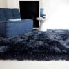 Plush Shaggy Navy 70cm X 140cm Rug