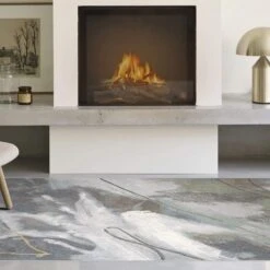 Galleria Navy Cream 133cm X 195cm Rug