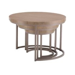 Ulverston Light Oak Set Of 3 Nesting Coffee Tables -Housing Units Furniture Store e0b2790e2f1f3d7e5151ce50b843c2db