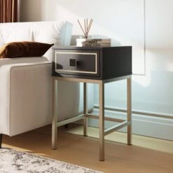 Frank Olsen Mia Black Side Table