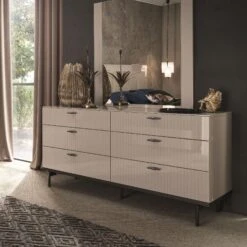 Caren High Gloss Pearl Line Bedroom Collection -Housing Units Furniture Store e18ac14c385f20d60f97eb03df851839