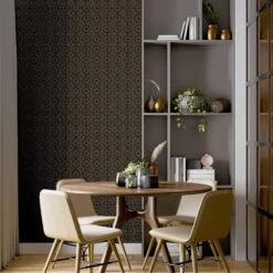 Symmetrical Chic Black & Gold Wallpaper 13 Symmetrical Chic Black & Gold Wallpaper -Housing Units Furniture Store e1fc096429572972e49d983aae115435