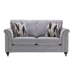 Buxton Grey Fabric Small 2 Seater Sofa