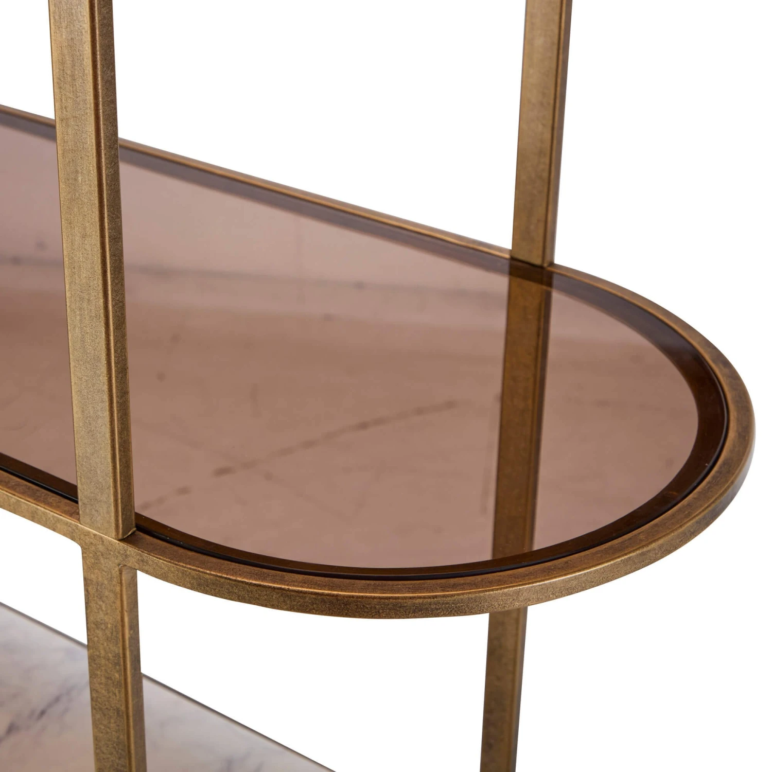 Libra Belvedere Aged Gold Shelving Unit With Storage 6 Libra Belvedere Aged Gold Shelving Unit With Storage - Image 6