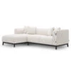 Eichholtz Corso Lounge Left Hand Sofa In Lyssa Off-White Fabric