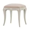 Versailles Cream Upholstered Dressing Table Stool