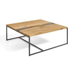 Venjakob Enzo 90cm Coffee Table Solid Oak & Resin