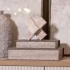 Catania Travertine Cross Sculpture