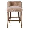 Wyatt Faux Sheepskin Bar Stool