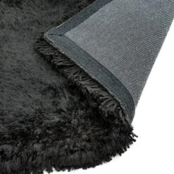 Plush Shaggy Black 70cm X 140cm Rug -Housing Units Furniture Store e43f77fd8620109728b2988ed45ae60d