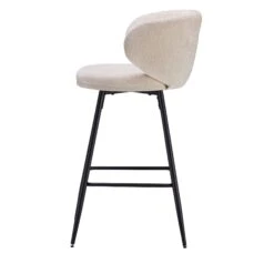 Richmond Interiors Mimi Beige Chenille Fabric Bar Stool -Housing Units Furniture Store e53cafcd5a930f3ba859ea0b72909f0d