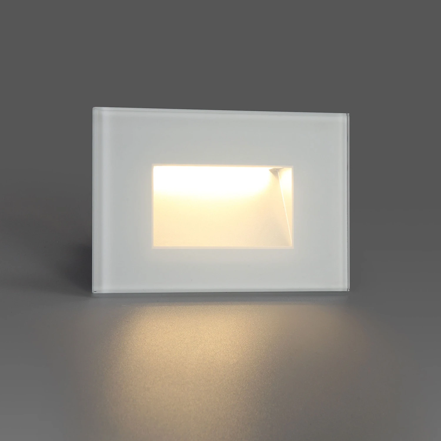 Later White Recessed Rectangular Outdoor Wall Light 1 Later White Recessed Rectangular Outdoor Wall Light