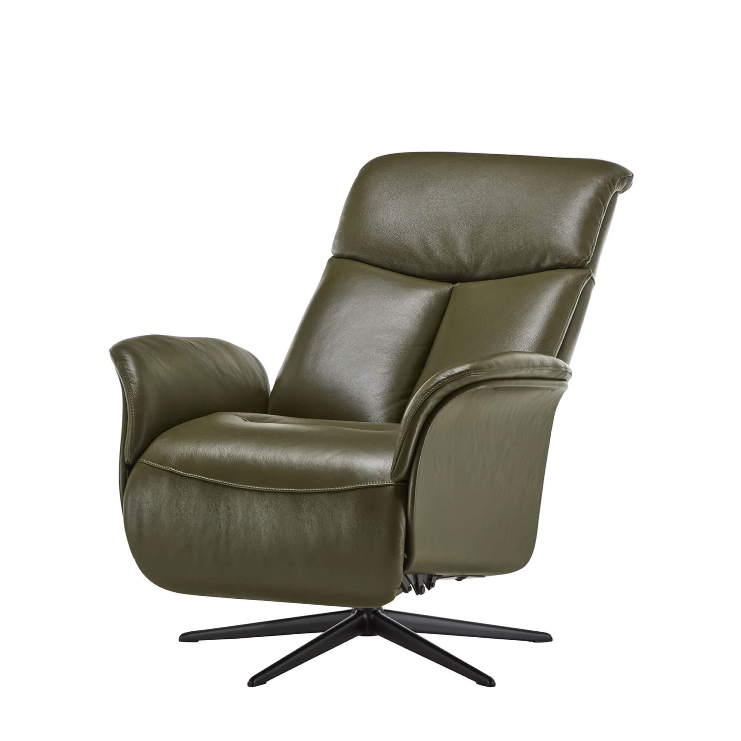 Kasava Green Semi Aniline Leather Power Recliner Chair 3 Kasava Green Semi Aniline Leather Power Recliner Chair - Image 3