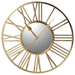 Gold Numeral Wall Clock