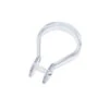 Clear Button Shower Curtain Rings