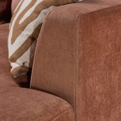 Miranda Dusky Apricot Fabric Large Right Hand Pillow Back Chaise Sofa -Housing Units Furniture Store e660083cb4cd3354e3b0e3b003d008fe