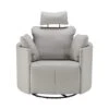 Fama Moonrise Grey Leather Relax Motor Recliner Armchair