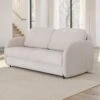 Bopy Cream Fabric 3 Seater Sofa Bed