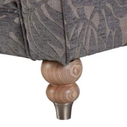 Carolina Grey Leaf Patterned Fabric Snuggler Sofa -Housing Units Furniture Store e87f9321bbc5db8e1cf158482ef3cd31