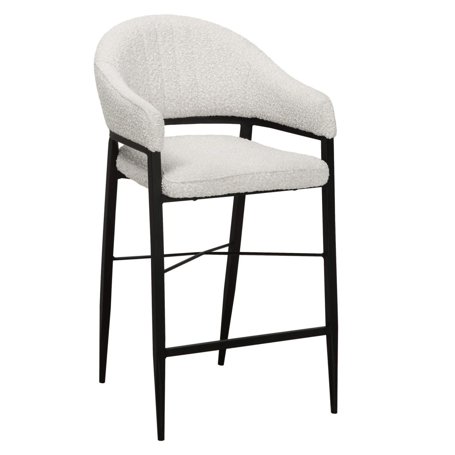 Rosita Cream Boucle Fabric Counter Bar Stool 2 Rosita Cream Boucle Fabric Counter Bar Stool - Image 2