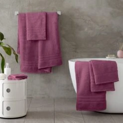 Zero Twist Raspberry Bath Towel -Housing Units Furniture Store e8ade9b4f824097cc62d6abf37abe01c