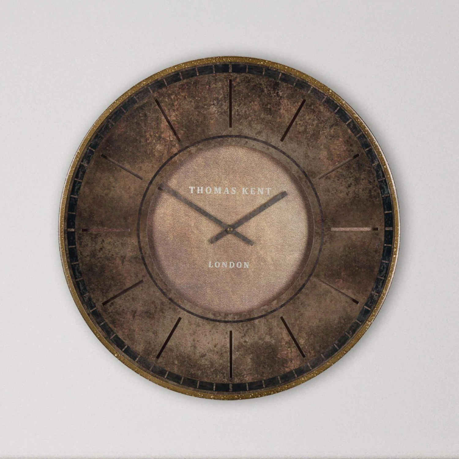 Thomas Kent Florentine Brown Leather Wall Clock 1 Thomas Kent Florentine Brown Leather Wall Clock