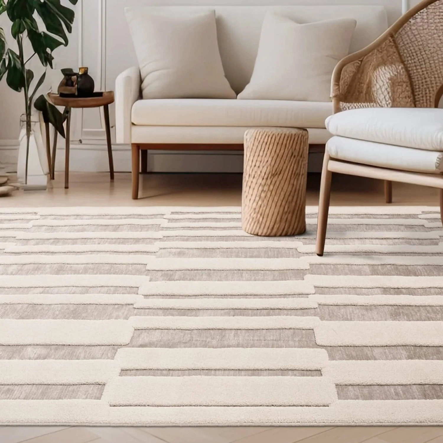 Valley Natural 200x290 Ivory Tile Rug 1 Valley Natural 200x290 Ivory Tile Rug