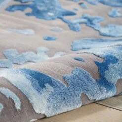 Prismatic Blue Grey Wool Rug Collection -Housing Units Furniture Store ea69b0ab51af96a86a38b7022e52f00b