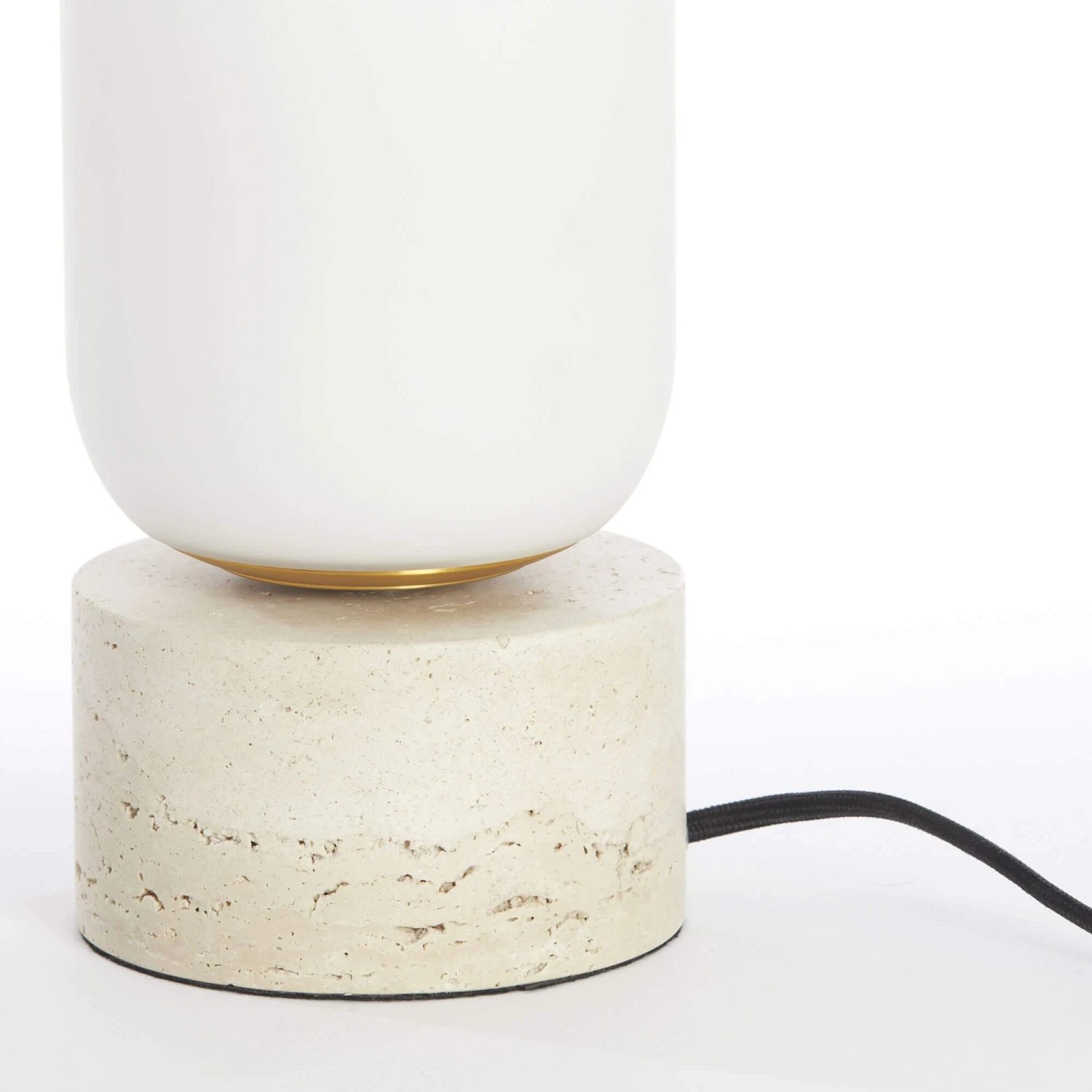 Terazo Sand 47cm Table Lamp With Opal Glass Shade 5 Terazo Sand 47cm Table Lamp With Opal Glass Shade - Image 5