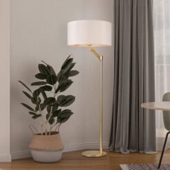 Sinclair Matt Brass Floor Lamp