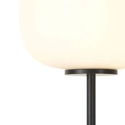 Henrik Matt Black & Frosted White Medium Oval Glass Floor Lamp -Housing Units Furniture Store eae8dca175b7dad36b0f73e2f2f22a38