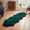 Super Teddy Green Double Sheepskin Rug