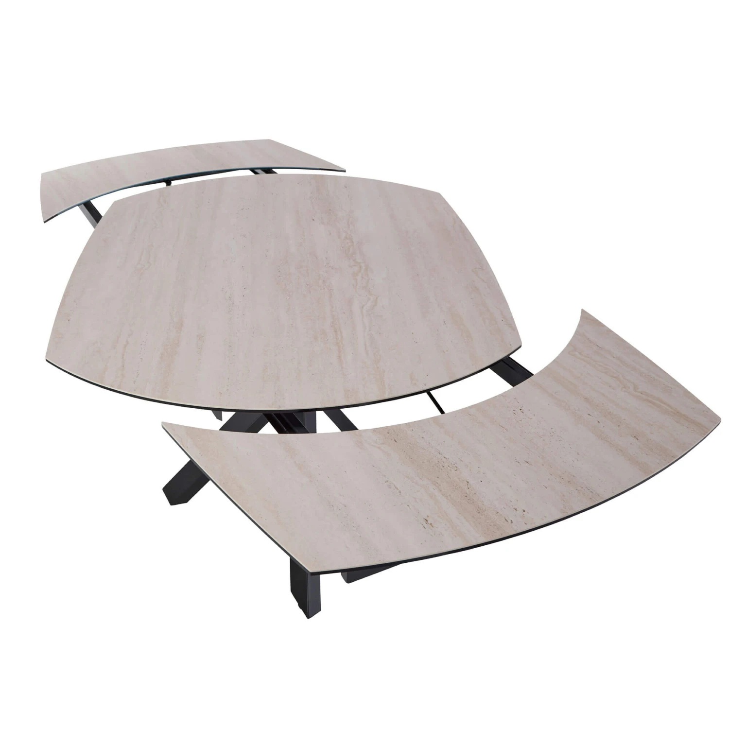 Alberto Travertine Effect 190cm Extending Dining Table 7 Alberto Travertine Effect 190cm Extending Dining Table - Image 7