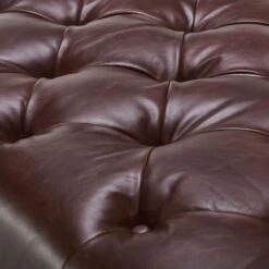 Wentworth Kodak Clove Brown Leather Rectangular Footstool -Housing Units Furniture Store eb9fd596977973828b06383ee9e87f00