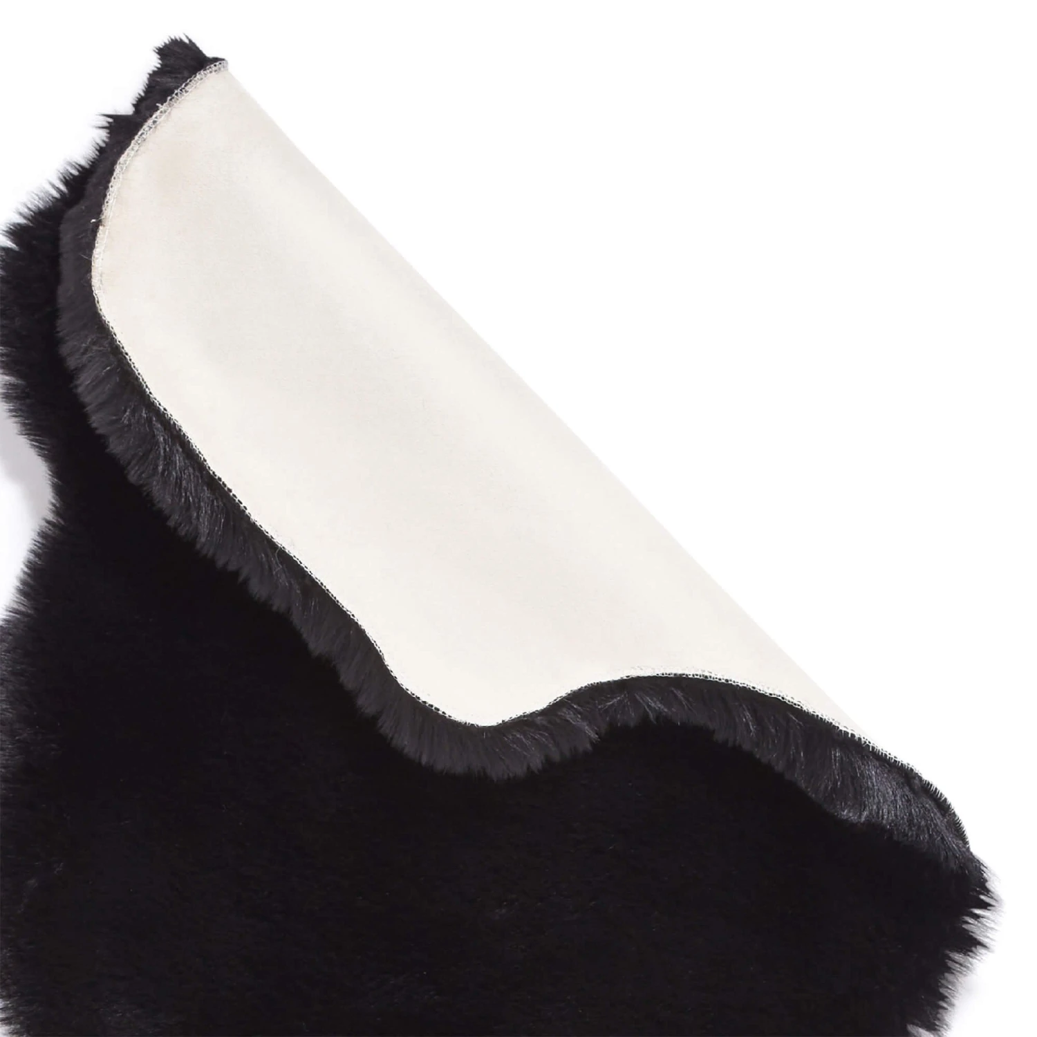 Super Teddy Black Single Sheepskin Rug 6 Super Teddy Black Single Sheepskin Rug - Image 6