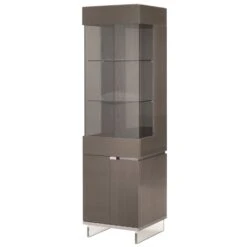 Montella 1 Door LHF High Gloss Display Cabinet