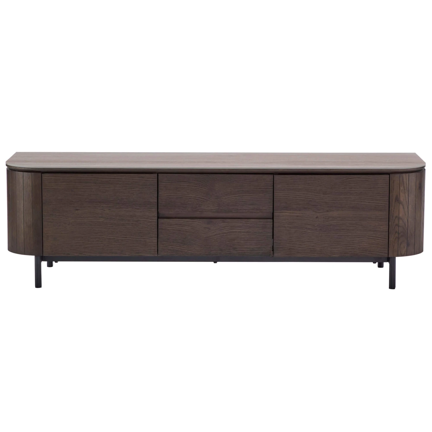 Belfort 160cm Brown TV Unit 2 Belfort 160cm Brown TV Unit - Image 2
