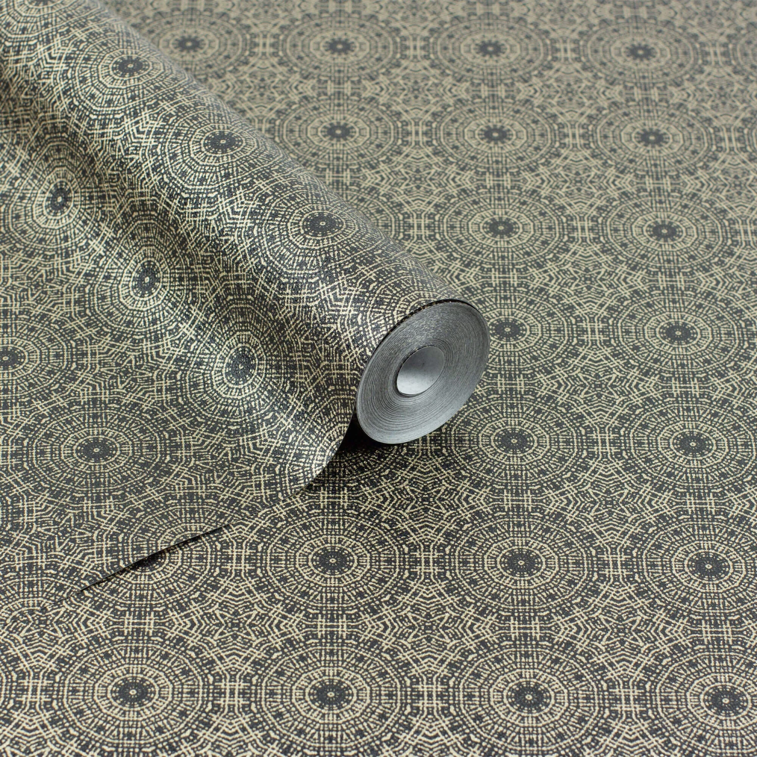 Symmetrical Chic Black & Gold Wallpaper 3 Symmetrical Chic Black & Gold Wallpaper - Image 3