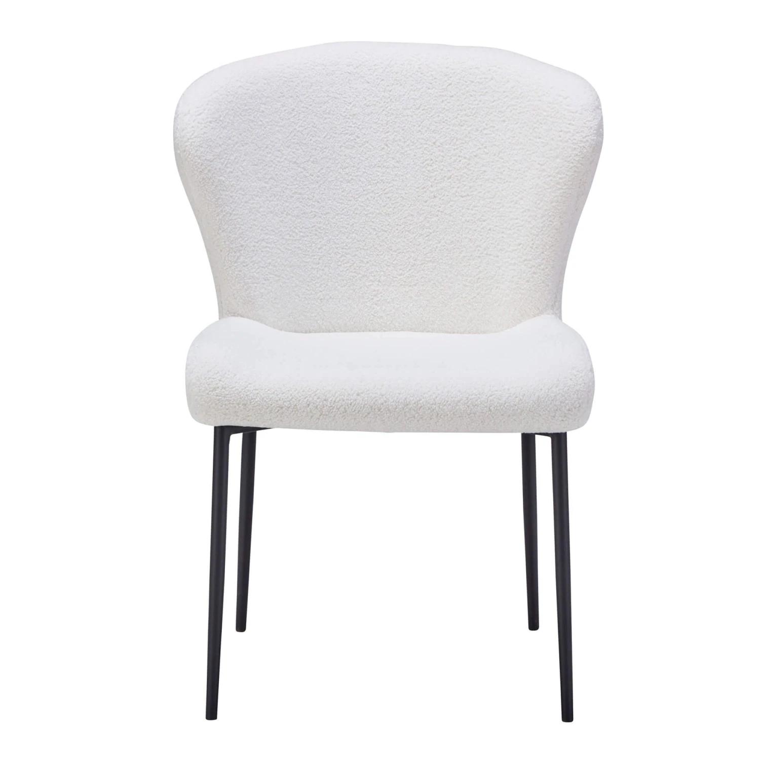 Savona Bone 130cm Round Marble Effect Dining Table & 4 Gabriel White Boucle Fabric Dining Chair 4 Savona Bone 130cm Round Marble Effect Dining Table & 4 Gabriel White Boucle Fabric Dining Chair - Image 4