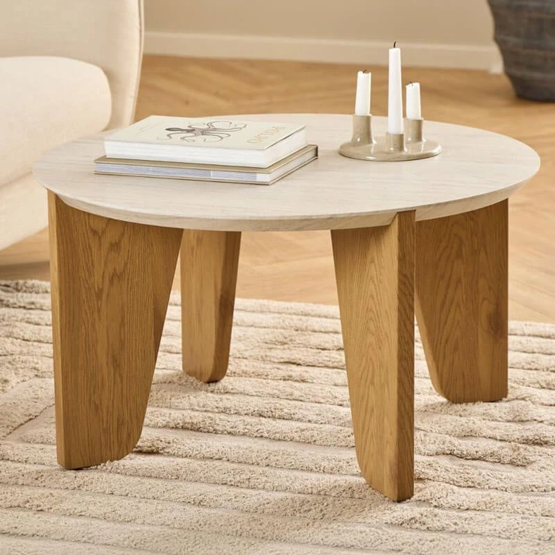 Dansgard Travertine-Effect Oak Coffee Table 1 Dansgard Travertine-Effect Oak Coffee Table