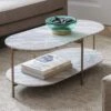Libra Toronto Oval Marble Coffee Table