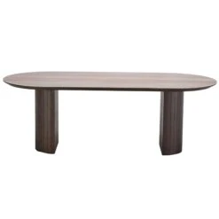 Belfort 220cm Brown Dining Table -Housing Units Furniture Store ee5dfcc5f7149b8380ec442fb57d3f9a