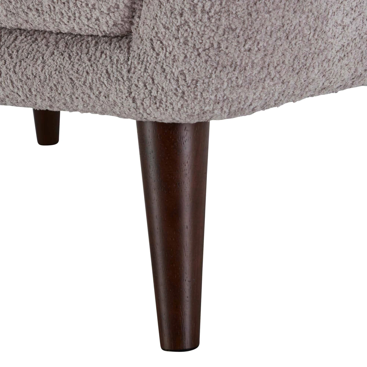 Adrienne Grey Boucle Fabric Armchair 5 Adrienne Grey Boucle Fabric Armchair - Image 5