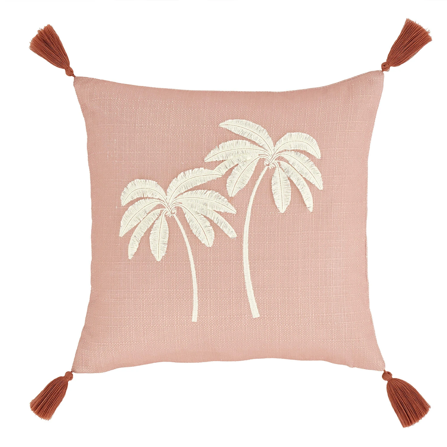 Catherine Lansfield Paradiso Palm 45cm X 45cm Clay Cushion 2 Catherine Lansfield Paradiso Palm 45cm X 45cm Clay Cushion - Image 2