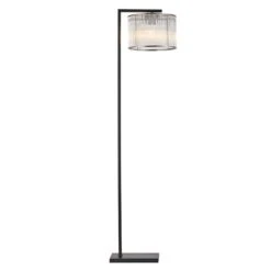 Davis Black Glass Rod Shade Floor Lamp -Housing Units Furniture Store ef841b1c30ace3d561e6dfb2e26817ad 1