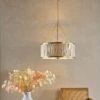 Fenella Gold & Seagrass 5 Light Pendant