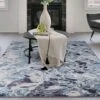 Aurora Foam Metallic Blue 200cm X 290cm Rug